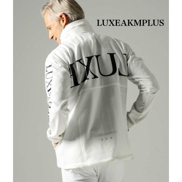 SALE セール LUXEAKMPLUS リュクスエイケイエムプラス サイドロゴトラックジャケット ストレッチ スポーツ ゴルフ GOLF