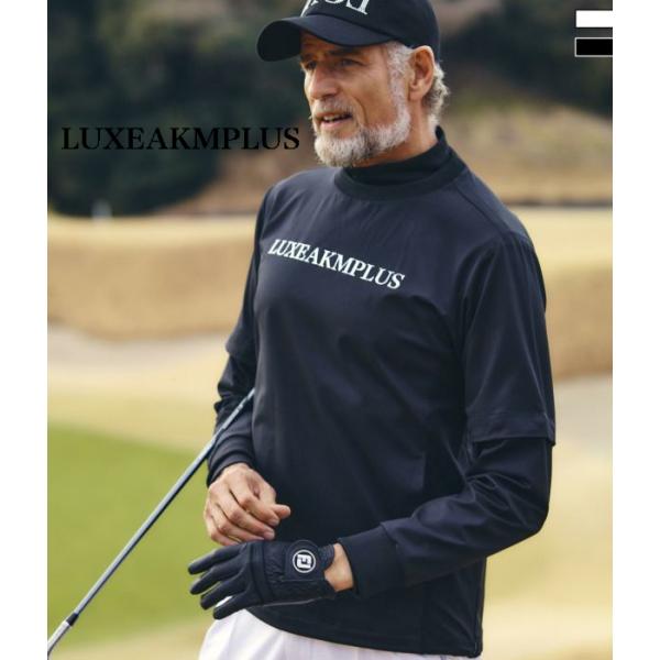 LUXEAKMPLUS リュクスエイケイエムプラス 2wayスリーブベンチレーションプルオーバー 長袖 半袖 メンズ 男性 スポーツ ゴルフ GOLF