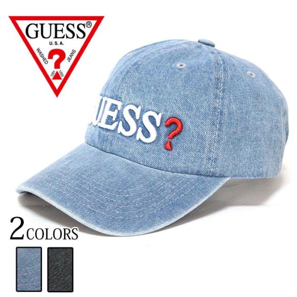 Guess ゲス ロゴ刺繍 デニム キャップ Cap ブランドロゴ ライトブルー ブラック 黒 淡色 メンズ レディース Buyee Buyee 日本の通販商品 オークションの代理入札 代理購入