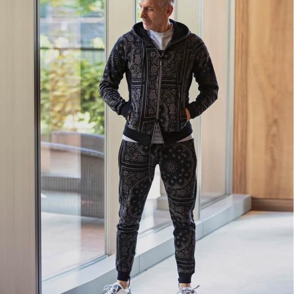 1piu1uguale3 Relax ウノ ピュ ウノ ウグァーレ トレ リラックス ペイズリー柄裏毛ロングパンツ メンズ カジュアル ジャージパンツ スウェットパンツ Buyee Buyee 일본 통신 판매 상품 옥션의 대리 입찰 대리 구매 서비스