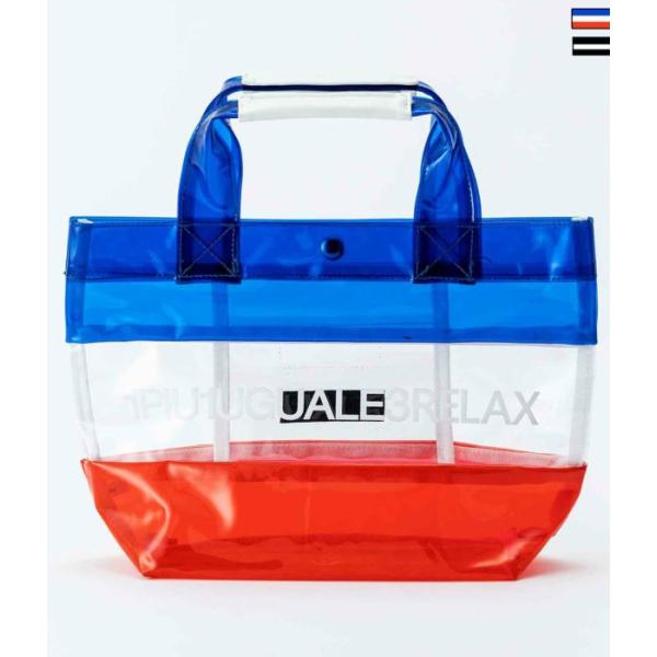 1PIU1UGUALE3 RELAX ウノピゥウノウグァーレトレ リラックス トリコロールクリアバッグ トートバッグ コンパクト かばん 海水浴 プール レジャー