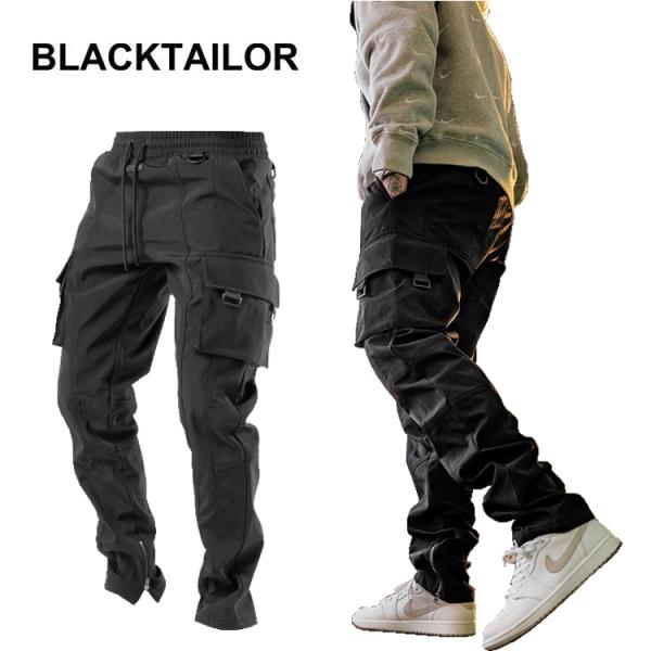 BLACKTAILOR ブラックテイラー X6 CARGO BLACK カーゴパンツ メンズ mens ワークパンツ ボトムス アウトドア 登山 おしゃれ ブランド