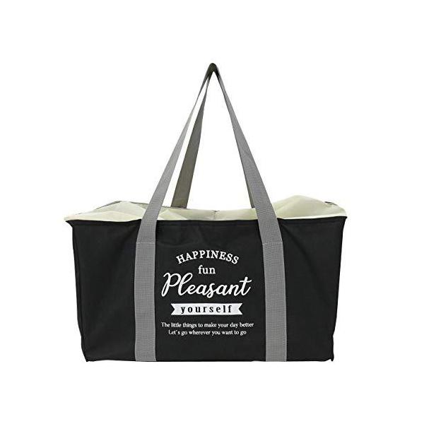 返品不可 Zip Corporation Thermo アルミ 保冷バッグ 折りたたみ エコバッグ ブラック レジカゴ サイズ エコ 折りたたみ バッグ