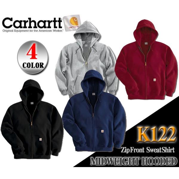 【Carhartt】ミッドウェイトフードジップアップ★K122 楽天市場】米国直輸入 カーハート Carhartt ミッドウェイト