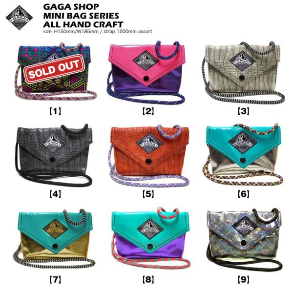 GAGASHOPバンコク発オールハンドクラフト ミニバック 野外