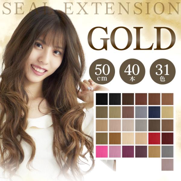 【送料無料】美容室でも使用されているコスパに優れたシールエクステ50cｍ。40本分（20シート）高級レミー毛に厳選したエクステに最適なファイバーを配合。メッシュ　ハイライト　イヤリングカラー　インナーカラー用10本分【アップセット シールエ...