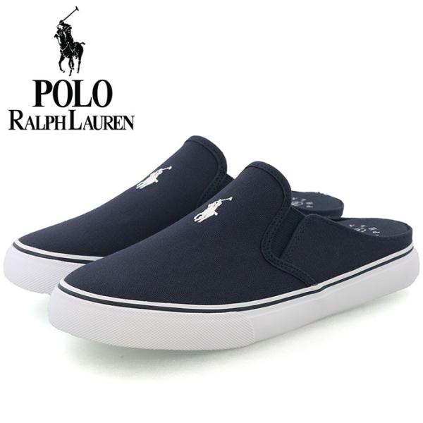 ポロ ラルフローレン カーリーミュール スリッポン レディース ジュニア Polo Rf ネイビー Wviqcqy4xa ファッション allgolf Com