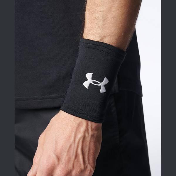 ◆◆◎メール便発送 【特価】 ＜アンダーアーマー＞ UNDER ARMOUR UAモビリティ リストバンド(ベースボール/MEN) 1372155 (BLK/WHT(003))
