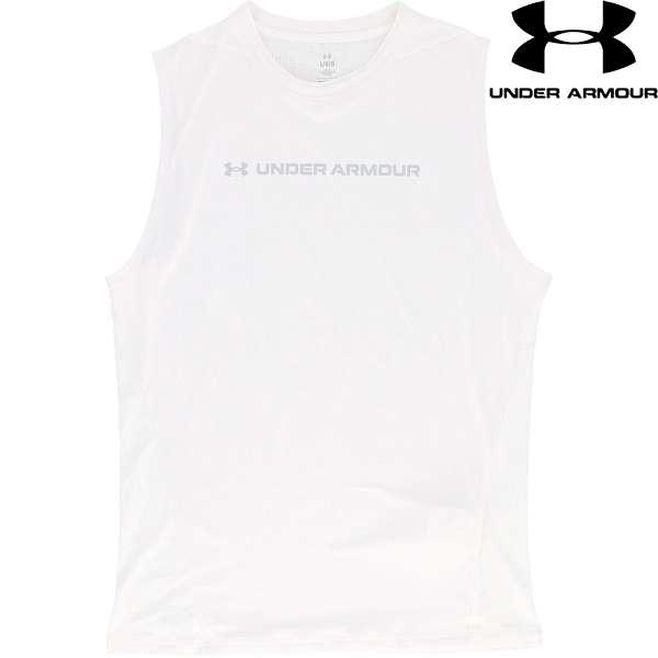 ◆◆◎メール便発送 【特価】 ＜アンダーアーマー＞ UNDER ARMOUR UAクール プロ スリーブレス シャツ(マルチスポーツ/メンズ) 6012585 (White(100))