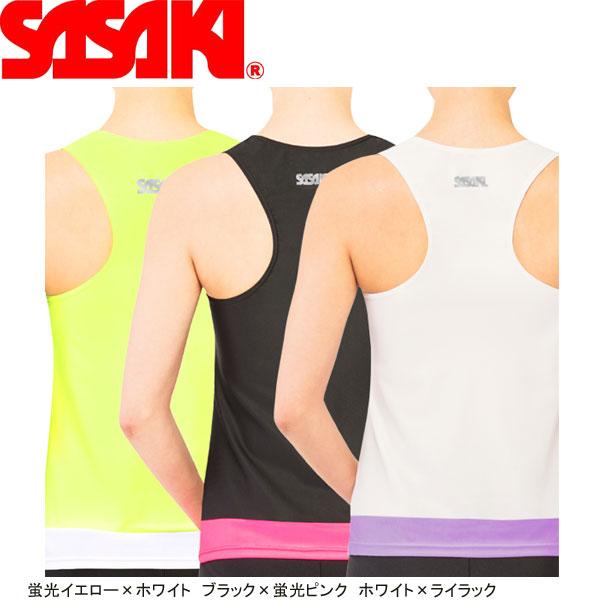 ◆◆◎メール便発送 ＜ササキ＞ 【SASAKI】ササキ Yバックトップ (ルーズFIT・カップポケット付き) 新体操 練習着 トップス 7048(7048-sas1)
