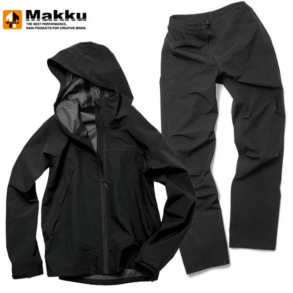 ◆◆ ＜マック＞ MAKKU スムーズレインスーツ 上下セット AS700 (BLACK) Makku（マック） ◇◇ ＜マック＞ スムーズレインスーツ 上下セット