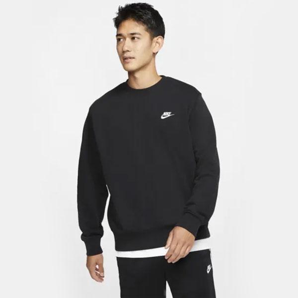 他サイト： 即納可★ 【NIKE】ナイキ クラブ フレンチテリー クルー 丸首 スウェットシャツ メンズ ユニセックス BV2667 010の商品画像