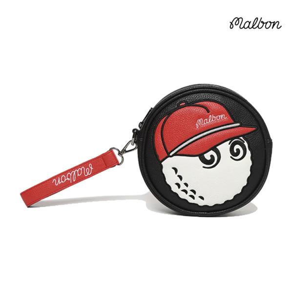 MALBON GOLF ボールポーチ 冬 ボア マルボン ゴルフ ボール ケース MALBON GOLF Malbon Bucket Character
