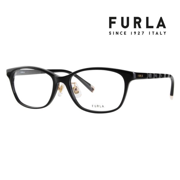 FURLA フルラ 眼鏡 伊達メガネ VFU710J 0700 51 ウェリントン ジャパンモデル レディース