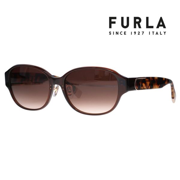 FURLA フルラ サングラス メガネ SFU849J 0892 55 オーバル ラウンド ジャパンモデル レディース セル 紫外線 UVカット おしゃれ 運転用