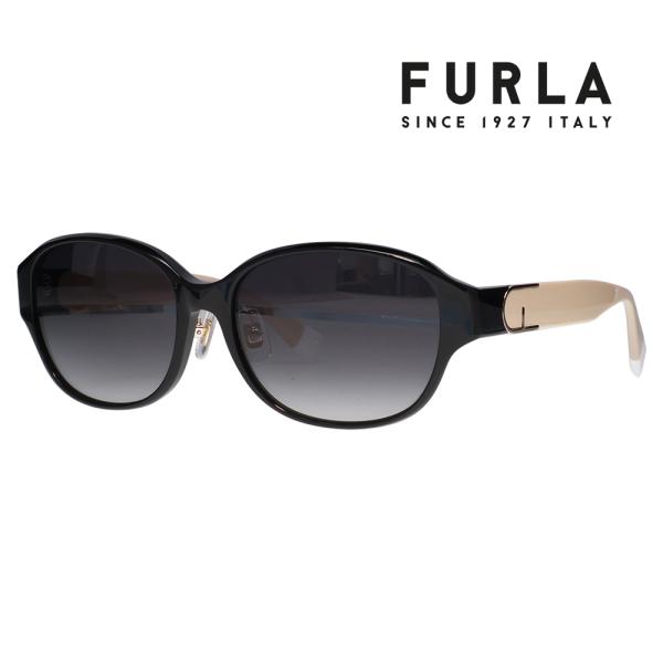 FURLA フルラ サングラス メガネ SFU849J 700P 55 オーバル ラウンド ジャパンモデル レディース セル 紫外線 UVカット おしゃれ 運転用