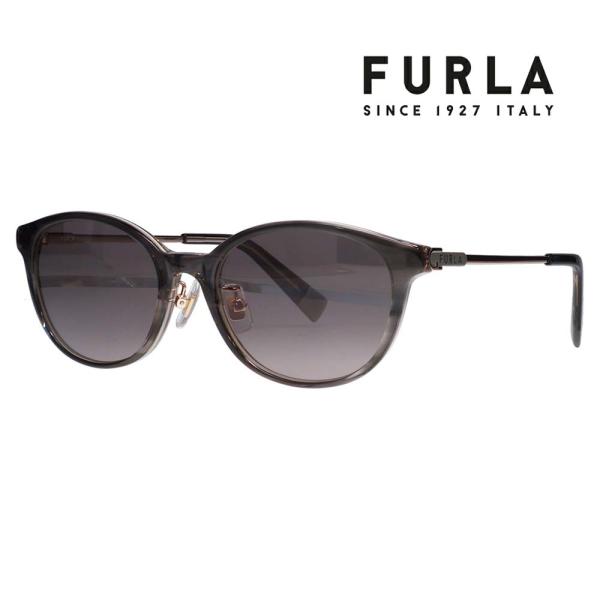 FURLA フルラ サングラス メガネ SFU851J 06BZ 52 ウェリントン オーバル セル ジャパンモデル レディース