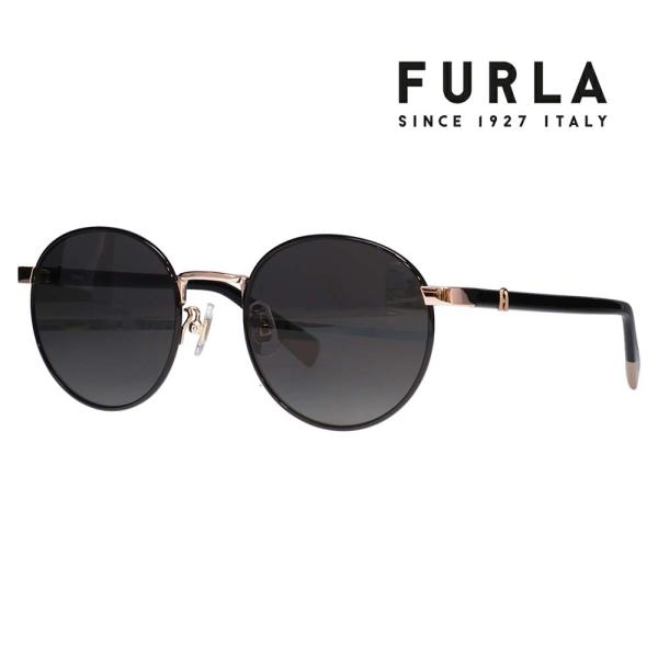 FURLA フルラ サングラス メガネ SFU854J 177P 51 ラウンド メタル ジャパンモデル レディース 偏光