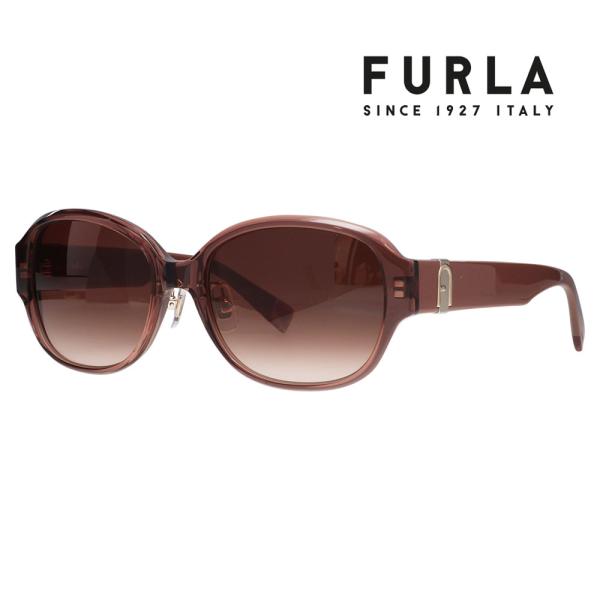 FURLA フルラ サングラス SFUA39J 06A6 54 オーバーサイズ オーバル セル レディース