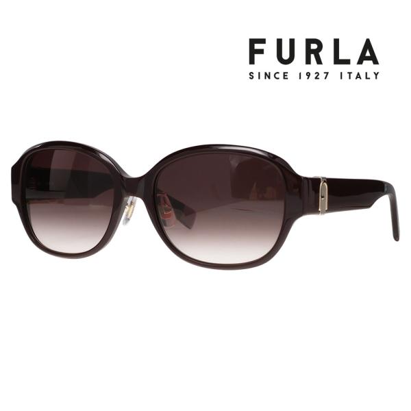 FURLA フルラ サングラス SFUA39J 099M 54 オーバーサイズ オーバル セル レディース