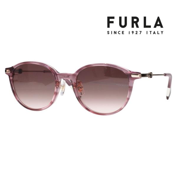 FURLA フルラ サングラス SFUA40J 06XD 50 セル メタル ボストン コンビ レディース