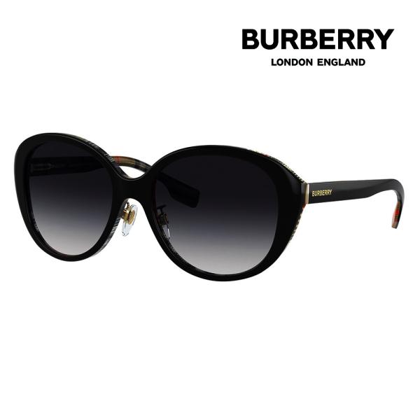 バーバリー BURBERRY サングラス BE4330D 38388G 56 伊達眼鏡 メガネ アジアンフィット オーバル セル
