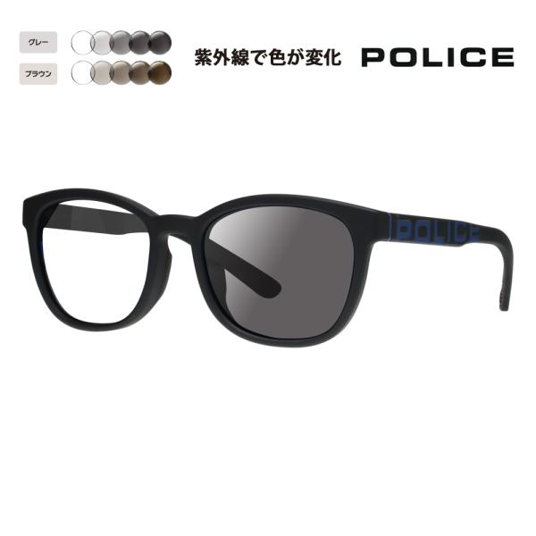 度付き対応可 ポリス 調光レンズセット サングラス POLICE SPLA69J U28P 53 LOUD ウェリントン ベストセラー 眼鏡 伊達メガネ