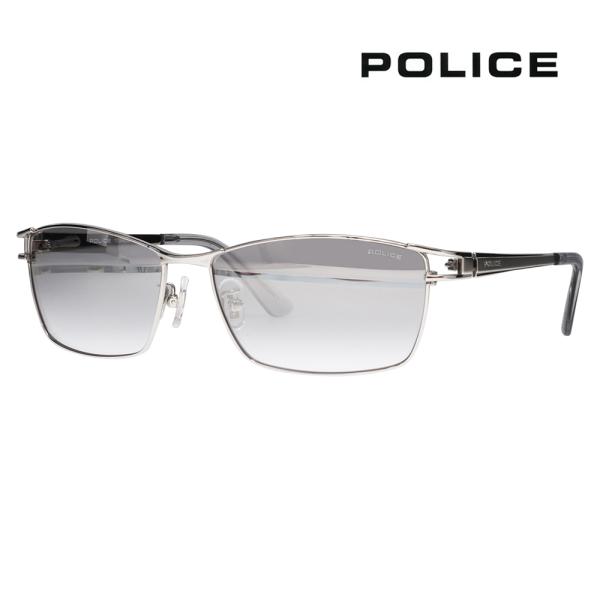 ポリス POLICE SPLQ02J 583X 59 サングラス 2025年モデル JET ジェット スクエア メンズ メタル ミラー