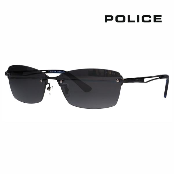 ポリス POLICE SPLQ06J 530P 60 サングラス 2025年モデル スクエア ツーポイント メンズ 偏光