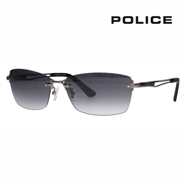ポリス POLICE SPLQ06J 568N 60 サングラス 2025年モデル スクエア ツーポイント メンズ