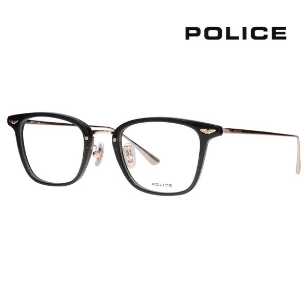 ポリス メガネフレーム POLICE VPLQ54J 05CB 49 メンズ ウェリントン コンビ ジャパンモデル 伊達 眼鏡 メガネ