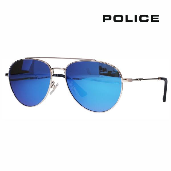ポリス サングラス SPLP20E 579P 60 POLICE OriginsLite29 オリジンズライト29 Essentials エッセンシャルズ メタル パイロット 偏光 メンズ