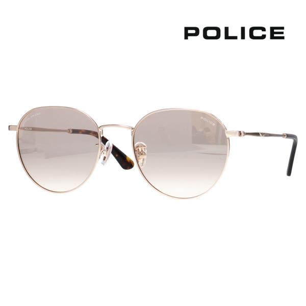 ポリス サングラス SPLT73J K3WP 52 POLICE ラウンド メタル ライトカラー 偏光