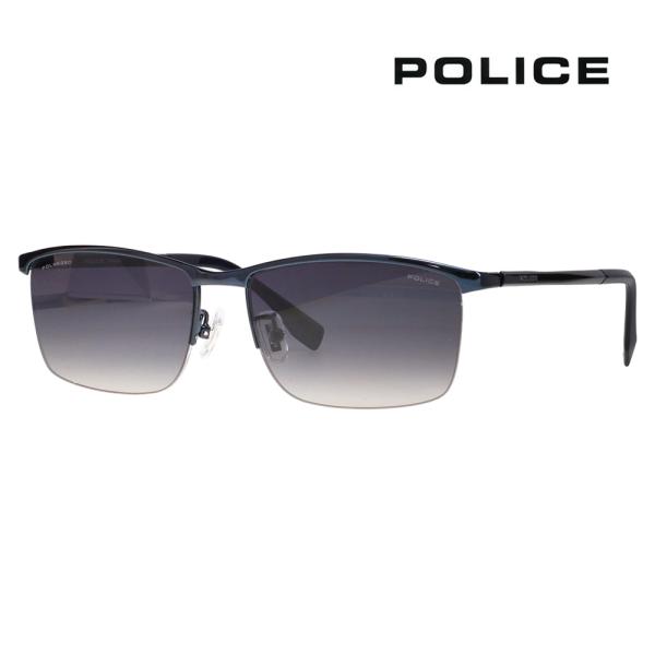 ポリス サングラス SPLT67J N28P 56 POLICE スクエア チタン チタニウム メンズ ブロー 偏光