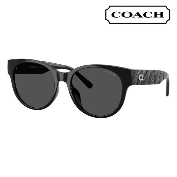 コーチ COACH サングラス HC8430D 500287 56 QUILTED TABBY ラウンド セル アジアンフィット レディース