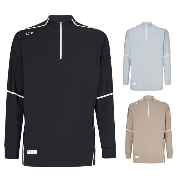 オークリー FOA402835 OAKLEY SKULL SYNCHRONISM LS MOCK SHIRT スカル 長袖モックシャツ トップス メンズ ゴルフウェア スポーツ 21FW