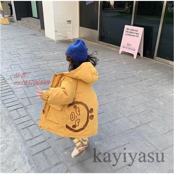 ダウンジャケット フード付きあったか ダウンコート キッズ 防寒 軽量 刺繍 男の子 女の子 キッズ服 可愛い 秋冬服 人気 子供服 Pulse Lk