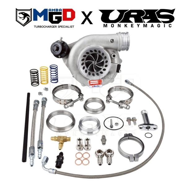 タービン G30-900 A/R +０.72　D5-7 ユニバーサル 4インチ ボールベアリングターボチャージャー デュアル Vバンド MGD