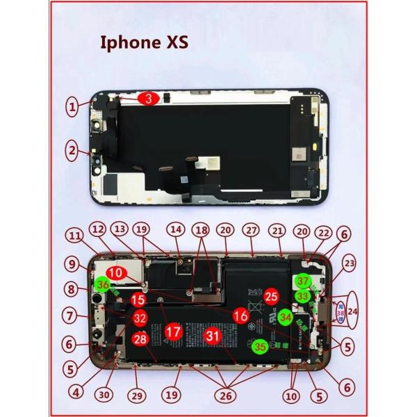 iPhone XS ネジセット 交換部品 星形 ボトムネジ 修理 分解 紛失予備用説明: iPhone XSの修理や分解を行う際に必要なネジセットをご紹介します。このネジセットは、iPhone XSの各部品をしっかり固定するために設計されて...