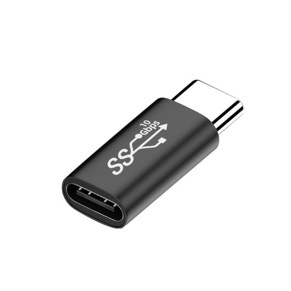 Type-C変換アダプター オスメス 5A対応 急速充電 データ転送
