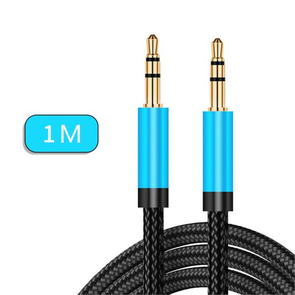 AUXケーブル 3.5mm オス-オス 1m ステレオミニプラグ 音楽再生用