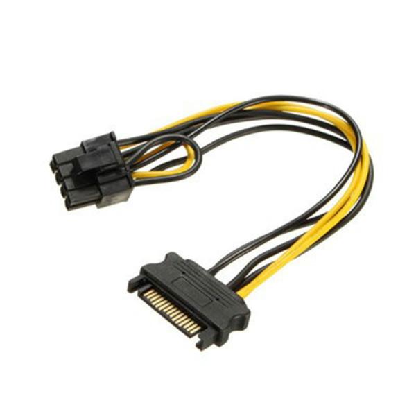 SATA電源変換ケーブル 8ピン-SATA HDD 電源供給用