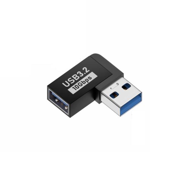USB3.0 L字変換アダプタ 右向き 延長コネクタ