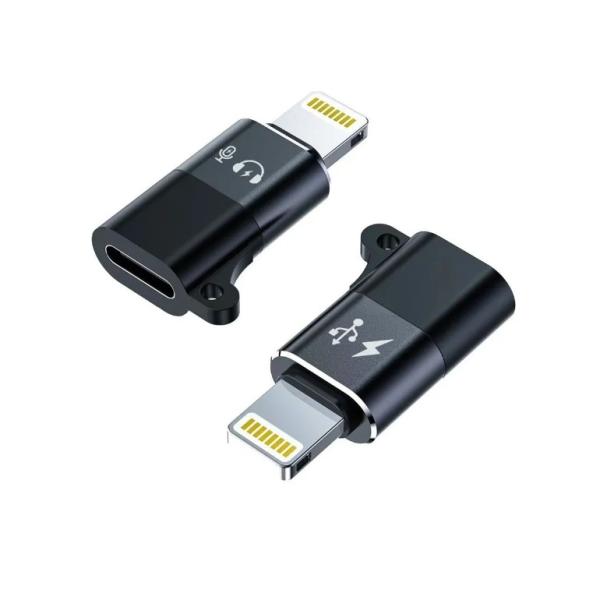 Type-C-Lightning変換アダプター OTG 音声＋充電対応