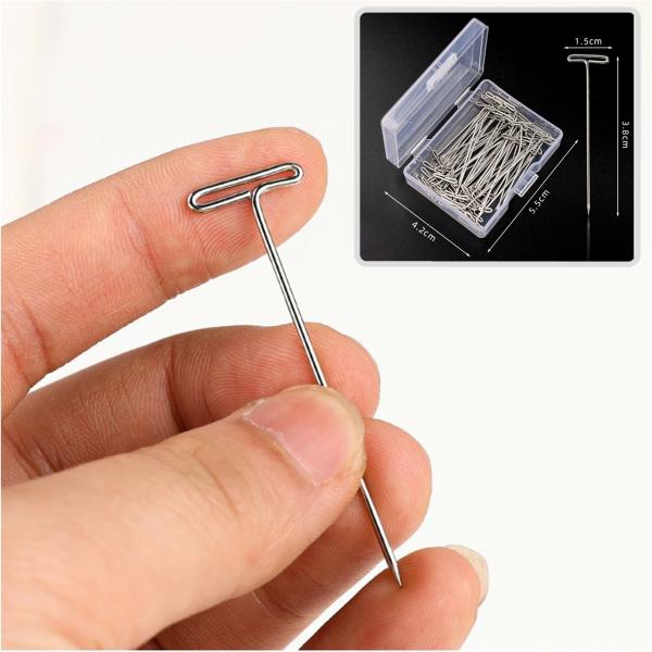 画鋲 T型 50本入り 壁用ピン DIY 固定用 目立たない ステンレス製