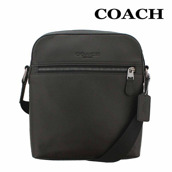 【極美品】コーチ　ヒューストン　フライトバッグ　レザー　ブラック 4011 COACH（コーチ） 訳あり 展示品/コーチ メンズ バッグ ショルダー