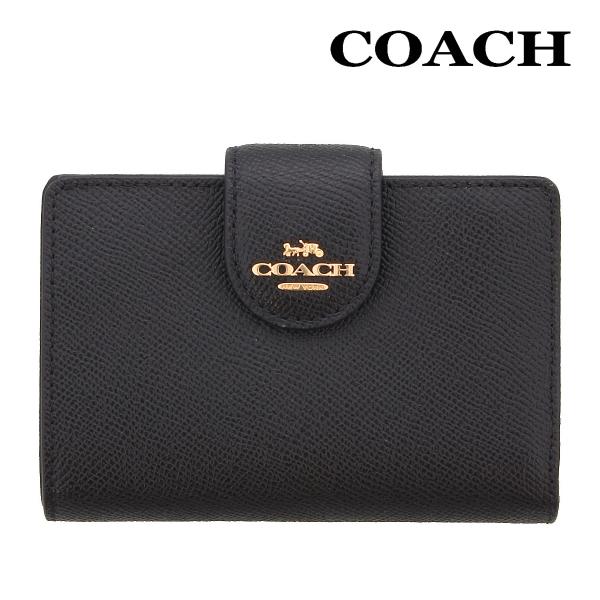 COACH コーチ 財布 二つ折り 6390 ブラック ラグジュアリー COACH コーチ 財布 二つ折り 6390 ブラック ラグジュアリー