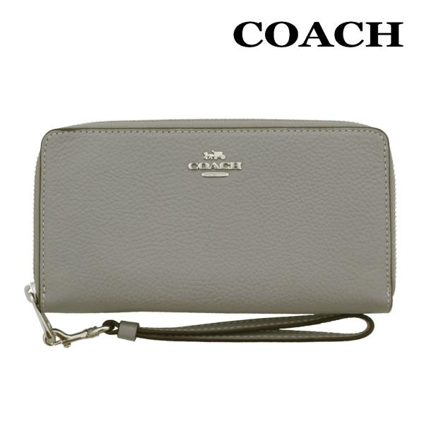 COACH 訳あり/コーチ 財布 長財布 C4451 グラナイト ぺプルド