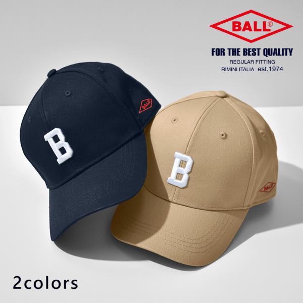 フロントにはBALLのイニシャルである“B”の刺繍、左サイドには定番の赤いロゴ刺繍が施されたベースボールキャップ。快適な着用感でオールシーズン使える綿100%素材を使用。どんなコーディネートにも合わせやすいベーシックなカラー展開で、毎日のコ...