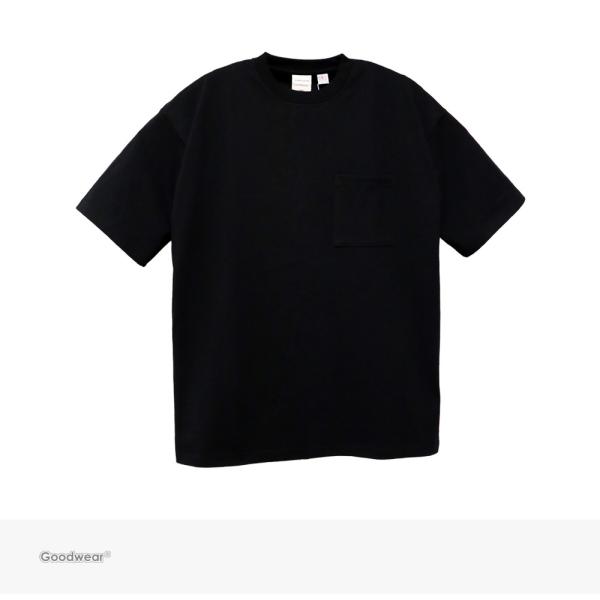 �O�b�h�E�F�A Goodwear USA COTTON BIG POCKET TEE | BLACK �r�b�O ���n �|�P�b�g T�V���c �|�PT �I�[�o�[�T�C�Y USA�R�b�g�� �Ė� �u���b�N ��